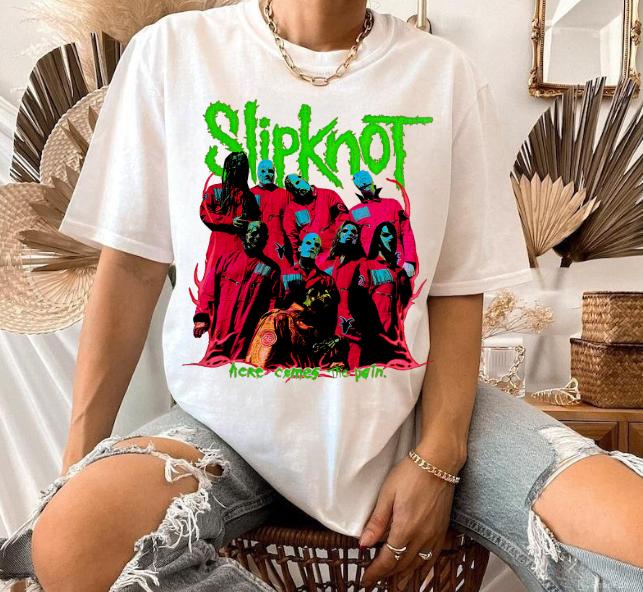 Slipknot Here Comes The Pain T-Shirt Metal band Gift For Fan,