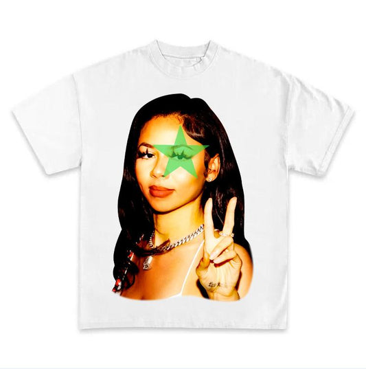 Mariah green Star Classic Style Tee