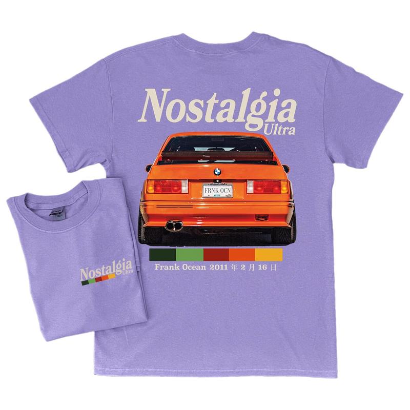 NOSTALGIA ULTRA v2 Front & Back Design Short Sleeve Shirt  blond album  music gift  vintage style tee  y2k  Trends Original Design Menswear blond albu