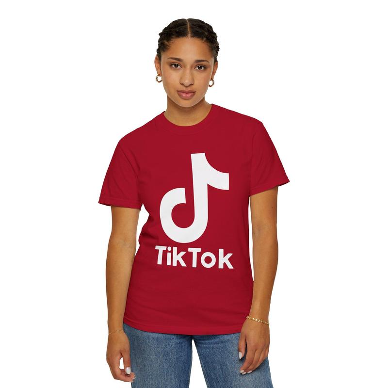 Tiktoker Influencer Shirt, TikTok Logo Tee, Content Creator Shirt, 100% Cotton, Express Shipping, Unisex TikTok T-shirt Menswear Top Menswear Top Love