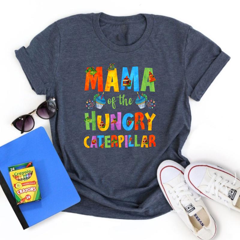 Mama Of The Hungry Caterpillar Cute 1st Birthday Boy Girl T-Shirt, Mama Hungry Caterpillar Birthday Shirt, Gift For Mama, Mama Shirt, Very Hungry Cate