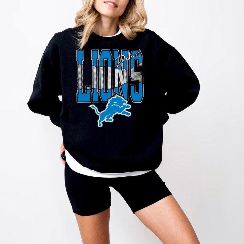 Lions Football Crewneck Sweatshirt, Trendy Game Day Gift, Unisex Detroit Sweatshirt, Detroit Football Fan