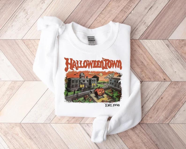 Halloweentown Est 1998 Sweatshirt, Halloweentown University, Retro Halloweentown Sweatshirt, Fall Sweatshirt, Halloween Sweatshirt