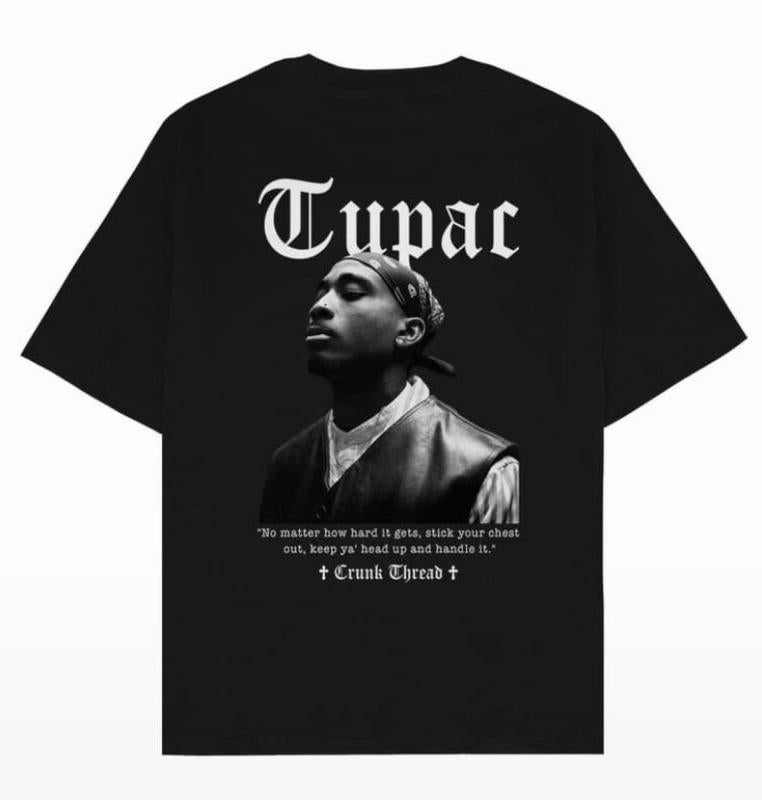 Tupac Influence Lives On Through This Unique Grayscale Oversize Tee Design