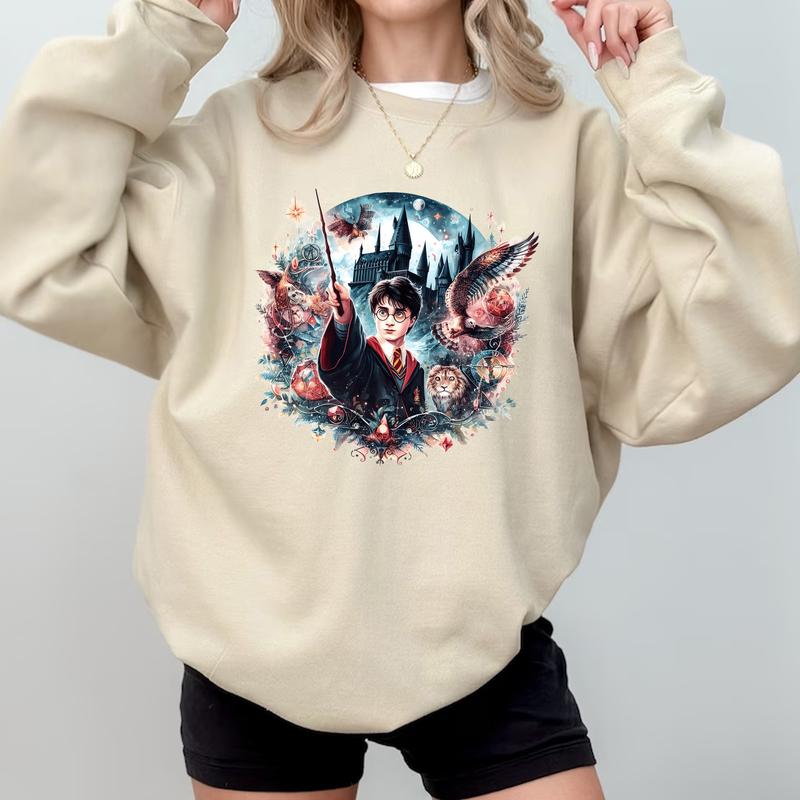 HP Expecto Patronum Spell Sweatshirt Hoodie Shirt Cotton Fit, T-Shirt