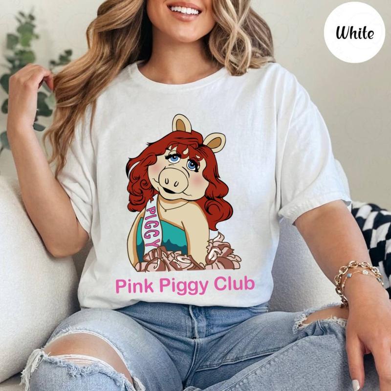Pink Piggy Club Tshirt Sweatshirt Hoodie