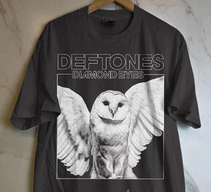 Deftones Tour Rock Band T-Shirt, Diamond Eyes Album Tee, Rock Music Band T-Shirt Cotton Fabric