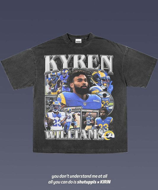 KYREN WILLIAMS 1.0 VINTAGE TEE  AMERICAN FOOTBALL  GIFT FOR FAN