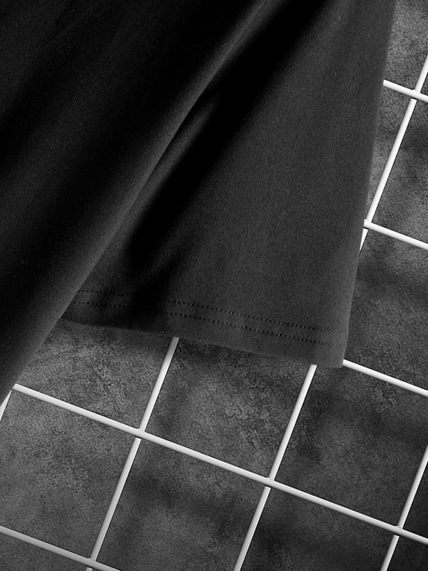 Men's Letter Print Round Neck GraphicÂ Tee, Summer Clothes,Â Regular Fit Casual Short Sleeve T-shirt for Daily Outdoor Wear, Men Summer Streetwear Top f