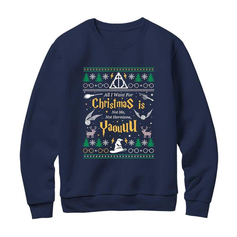 HP Harry Potter Quotes Christmas Sweatshirt, Ron Weasley Quotes Hoodie, Gift For Potterhead, Not me, Not Hermione, You Shirt