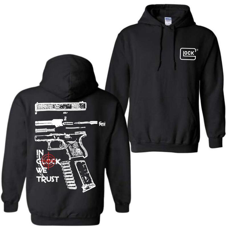 In Glock We Trust Hoodie For Men , Menswear And Womenswear Hoodie, For Her ,For Him Classic