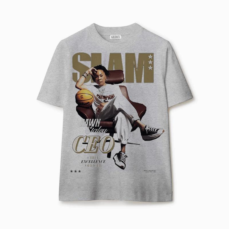 Slam Cover Tee - Dawn Staley, Unisex Cotton T-Shirt Gift For All