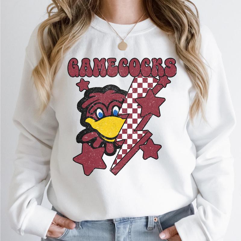 South Carolina Gamecocks Vintage Football NCAA Sweatshirt, University of South Carolina Vintage Sweatshirt, Unisex Vintage Sweatshirt NCAA, Classic Sp