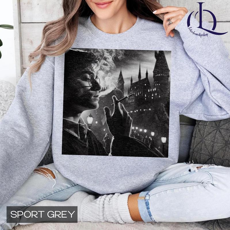 Harry Potter Smoking Shirt, Funny Harry Potter Shirt, Meme 90s Vintage Shirt, Potter Tshirt Cotton