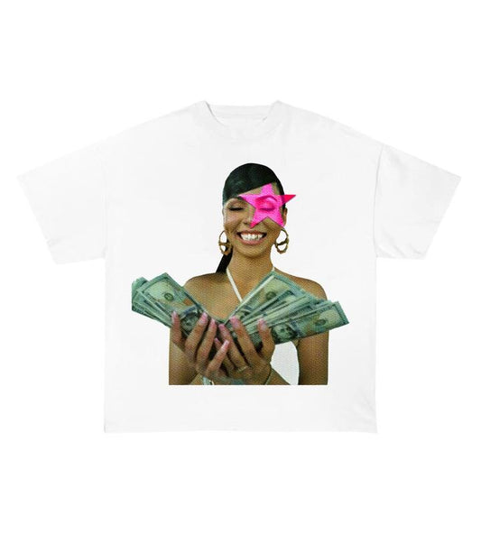 Mariah the Scientist Pink Big Face Star Tee