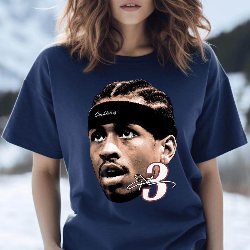 Allen Iverson Big Head T-Shirt, ALLEN IVERSON Face T-Shirt, Rare The Answer Rap Tee, Vintage Style Graphic Print, Allen Iverson Merch For Mens, Womens