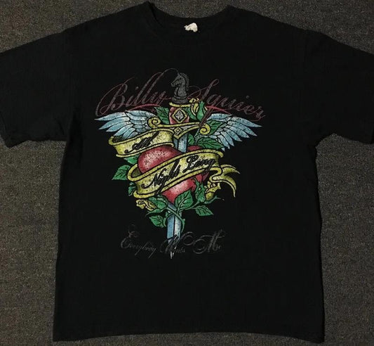 Vintage Billy Squier 2009 Faded Tour Shirt All Size