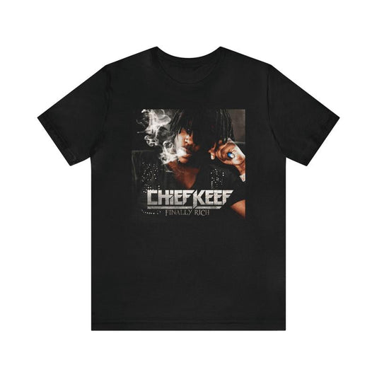 Chief Keef Finally Rich Graphic Tee Unisex Jersey Short Sleeve Tee, T-Shirt For Men , Women