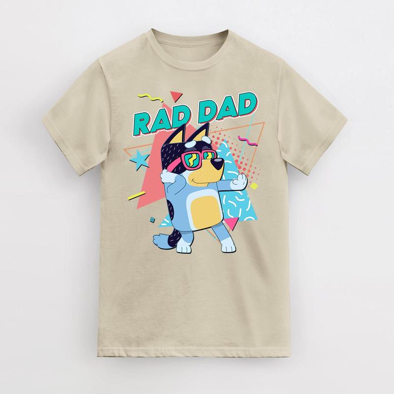 Rad Dad Bluey Shirt, Bluey Bandit Shirt, Father Day Tee, Bluey Dad Shirt, Bluey Family Shirt, Rad Dad Shirt, Fathers Day Gift, Gift for Dad
