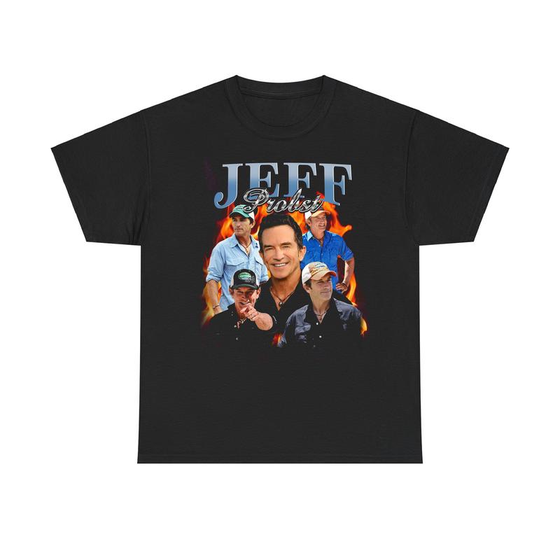 Vintage Jeff Probst Presenter Homage Television Presenter Tee