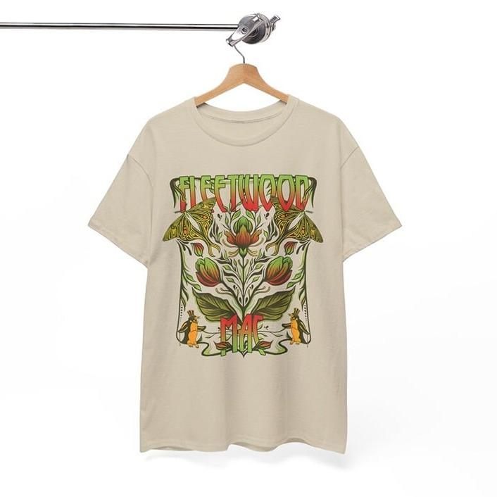 Retro Fleetwood Mac T-Shirt, Fleetwood Mac Band Merch Cotton Fabric