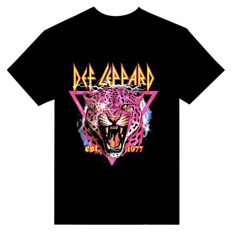 Def Leppard Vintage T Shirt, Def Leppard Gift Women Men T Shirt W01928 Cotton Menswear Cotton Menswear