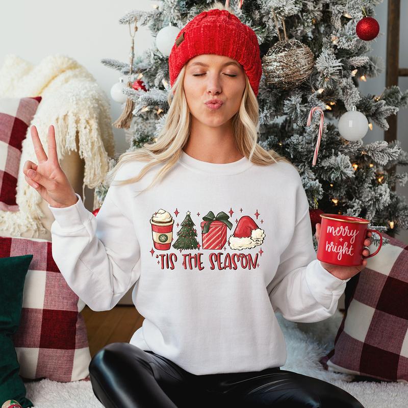 Tis The Season Christmas Crewneck Sweatshirt, Hoodie, T-shirt