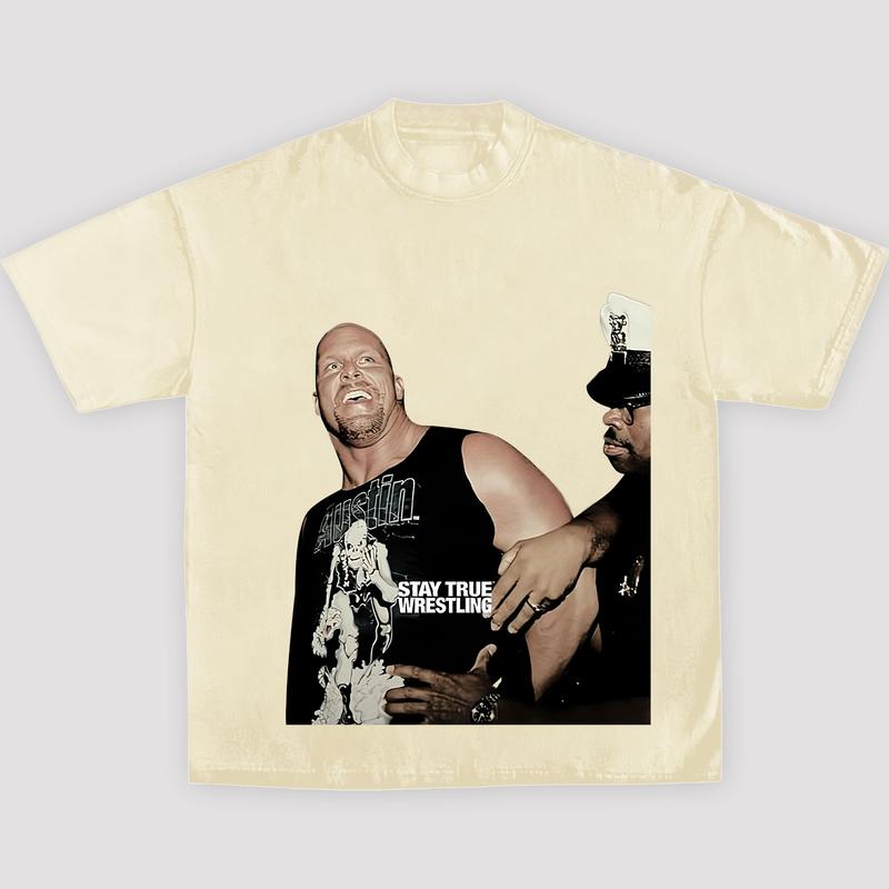 STONE COLD STEVE AUSTIN TEE, Wrestling Tee, Wrestling Gift, Sports Shirt, Workout T-shirt, Gift for Him Hoodie Sweatshirt Menswear Streetwear