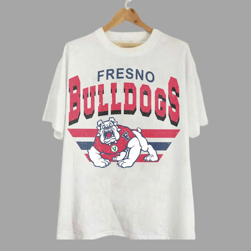 Fresno State Bulldogs Vintage Football NCAA Sweatshirt - Tshirt - Hoodie, California State University,Fresno Unisex Football NCAA Shirt,Unisex Vintage