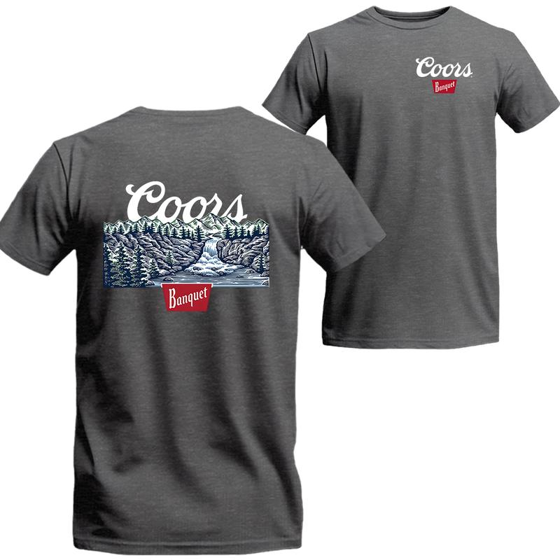 Coors Banquet Waterfall T-shirt, Coors Short Sleeve Tee, Unisex Shirt