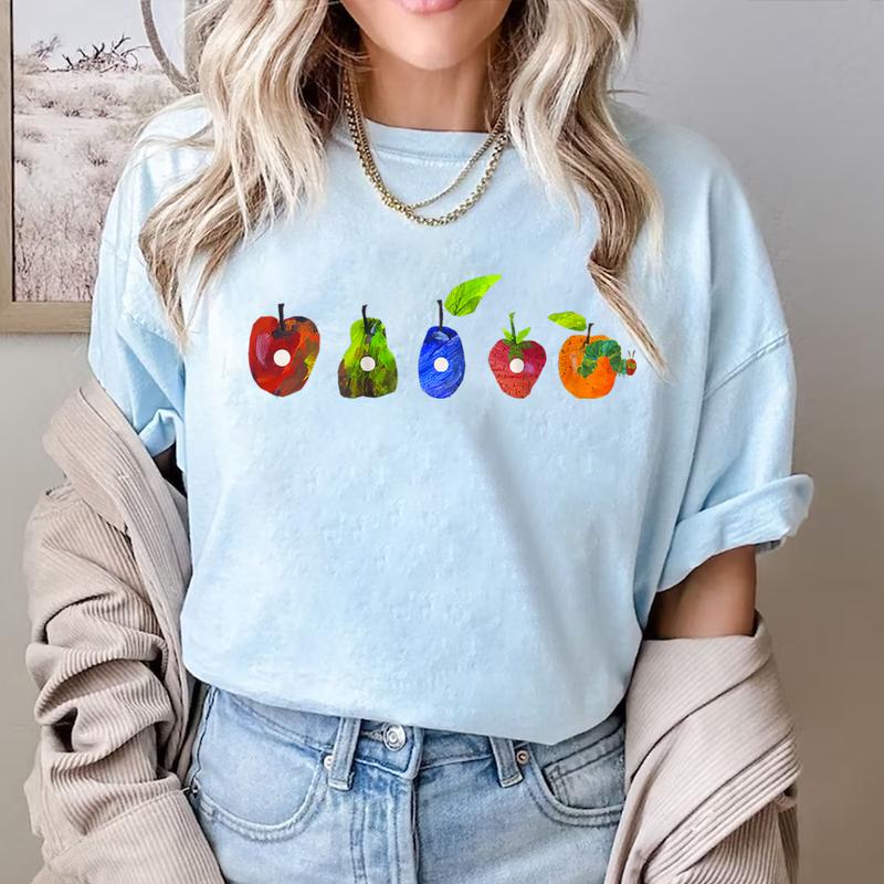 Eric Carle The Very Hungry Caterpillar Still Hungry Shirt, Hungry Caterpillar Fruit Always Hungry Caterpillar Saturday T-Shirt, Teacher T-shirt, Frien
