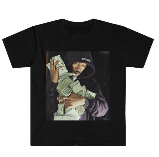 Future Funny Graphic Tee, Money Stack Rapper Design, Unisex Top, Perfect for Hip Hop Enthusiasts, Menswear & Womenswear Top, Gift for Him & Her, All S