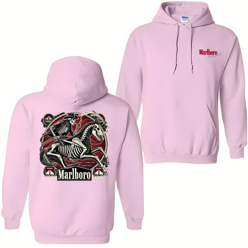 Marlboro Cowboy Killer Hoodie and Crewneck T-Shirt Set - Unisex Sweatshirt - Comfort, Cotton