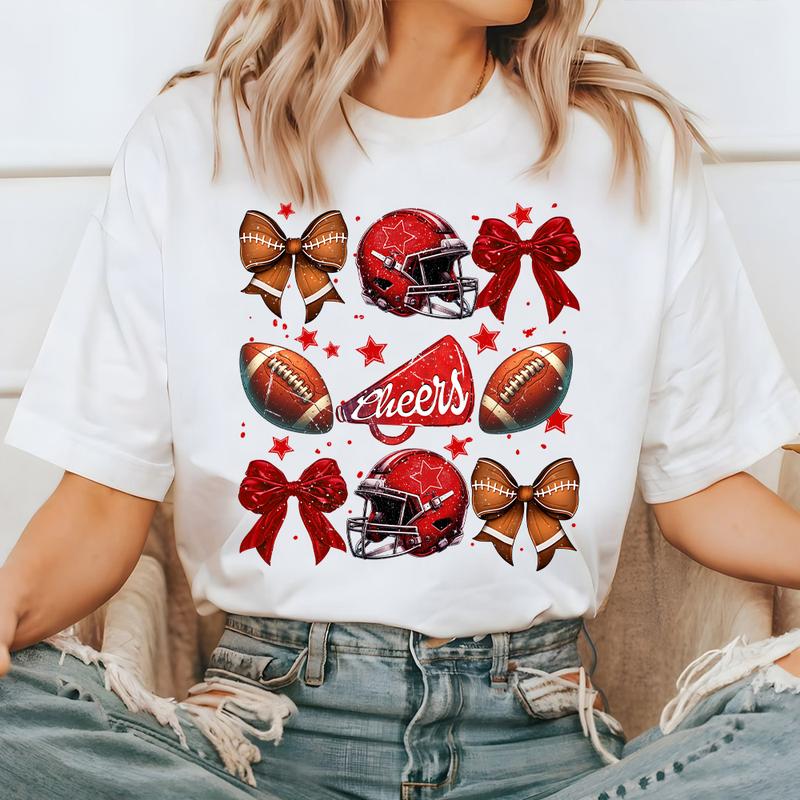 Football Coquette Bow Shirt, High School City Spirit Shirt, Football Team Shirt, Football Mom Shirt, Gameday Cheer Mama, Touch Down Season