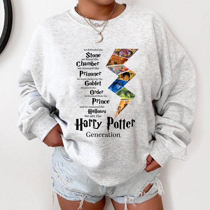 HP Chapter Sweatshirt, Potterhead Shirt, Hogwarts T-shirt, Hogwarts Hoodie, gift for fan, Cotton Fit, For Men, For Women Menswear Relaxed Fit potterhe