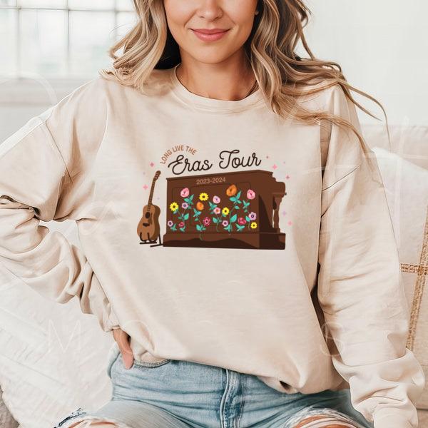 Long Live The Eras TshirtSweatshirtHoodie, Eras Piano Surprise Song Tshirt, Acoustic Set Sweatshirt, Fan Merch