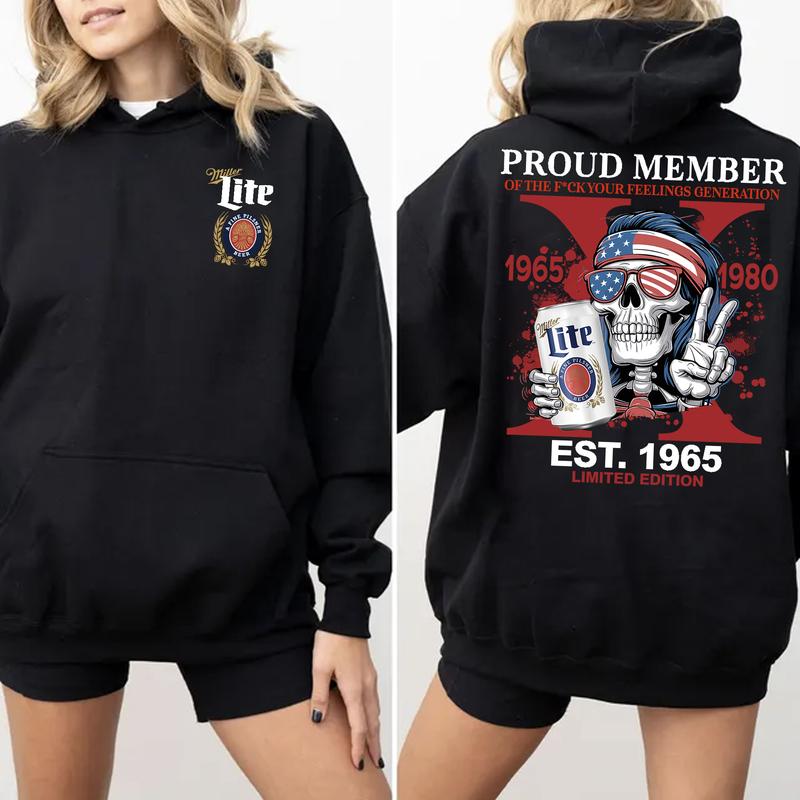 Gen X Shirt Proud Members Of Gen X Mill3er Shirt, Customize Gen X Shirt Raised On Hose Water And Neglect T-Shirt - Vintage Inspired Funny Saying Sarca