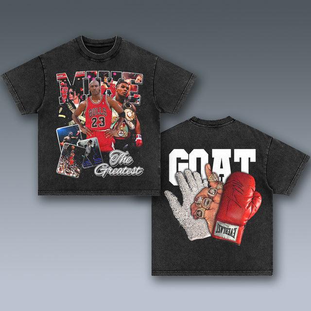 VINTAGE TEE  GOAT-MICHAEL JORDAN-MICHAEL JACKSON-MIKE TYSON
