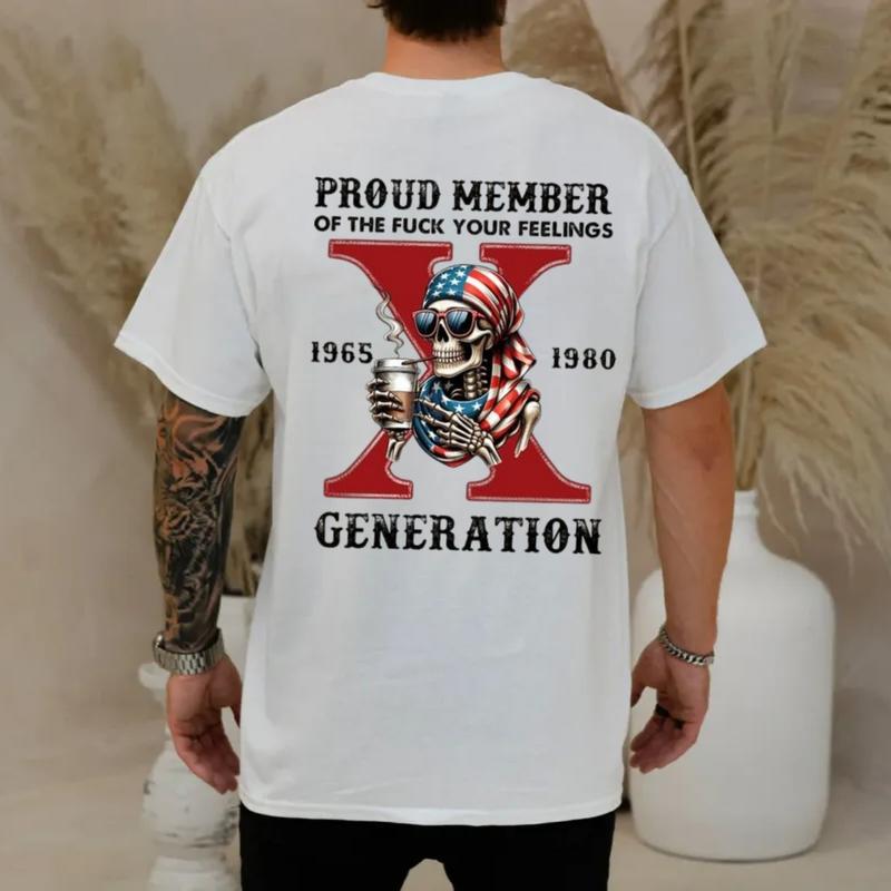 Gen X Shirt, Generation X Halloween Shirt, Retro Gen X Shirt, Gift For Gen X, Skeleton Shirt, Spooky Season Tee, New Version Gen X, Unisex Short Sleev