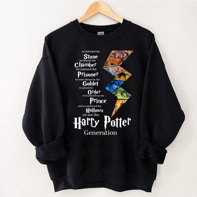 HP Chapter Sweatshirt, Potterhead Shirt, Hogwarts T-shirt, Hogwarts Hoodie, gift for fan, Cotton Fit, For Men, For Women Menswear Relaxed Fit potterhe