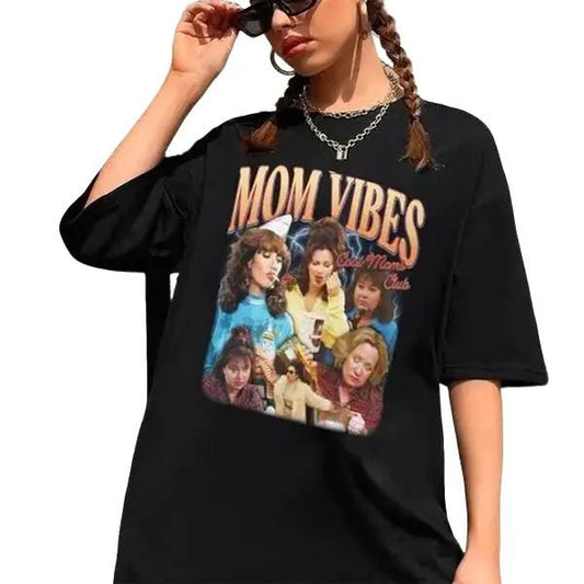 90’S Mom Vibes Shirt, Funny Mom Tee, Cool Club Shirt , Mother's Day Gift, Unisex Short Sleeve Tee Shirt Cotton Fit