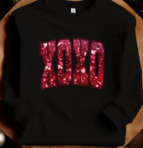 XOXO Women's Fleece Sweatshirt for Valentine's Day