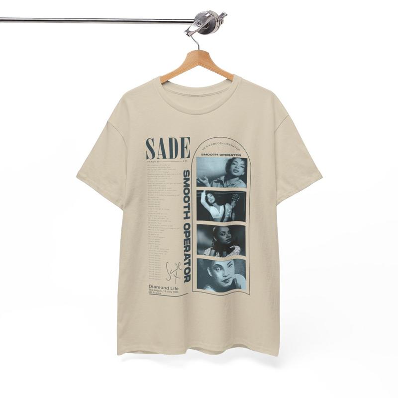 Sade Shirt, Sade Gift Unisex Menswear Medium Tshirt Cotton