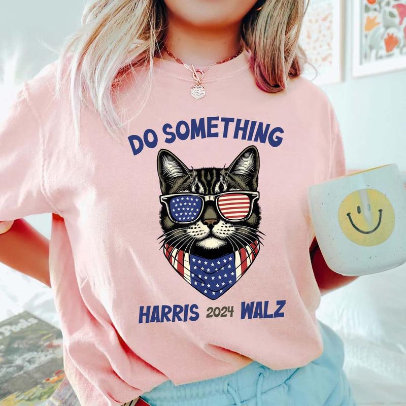 Do Something Shirt, Kamala Harris 2024 Shirt, Vote Presidential Election, Democratic National Convention 2024 Madam President Tee Top Womenswear