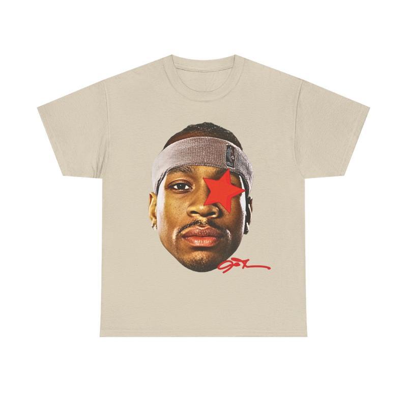 Allen Iverson Inspired Basketball Graphic Tee, tee fans, graphic basketball, basketball fan, team usa, sport tee Soft Cotton Unisex Basketball Crewnec