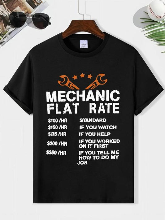 Men's Regular Fit Letter Print Tee, Summer Casual Short Sleeve T-Shirt, Stylish Men's Daily Wear, Quality and Comfortable Streetwear