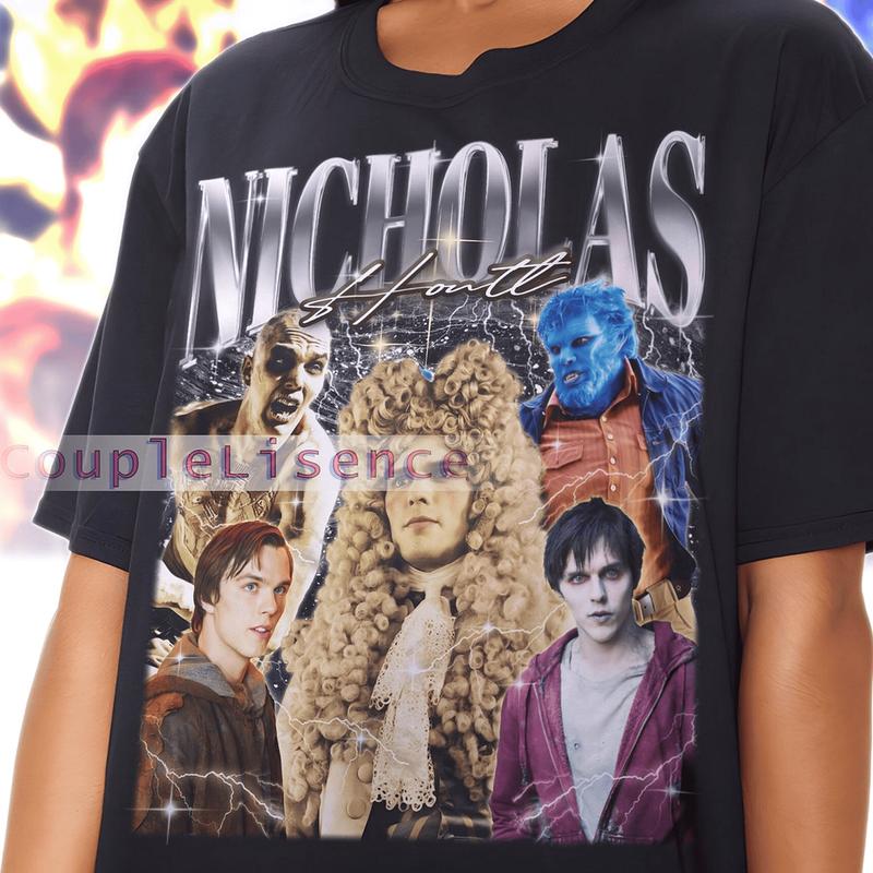 Bootleg Nicholas Hoult Nicholas Hoult Homage Fan Tees Nicholas Hoult Homage Nicholas Hoult Graphic Retro 90S Nicholas Hoult Merch, Unisex Cotton Graph