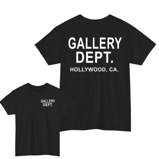 GALLERY DEPT Shirts, Tops Fashion Hip Hop Short Sleeve 2 Sides Letter Printed Crewneck Menswear Garmen