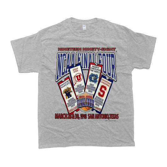 Vintage 1998 final four shirt - UNC, Ken, Utah, Stanford T-shirt Classic Cotton Menswear Top Embroidered Hoodie Tshirt Sweatshirt Spandex Sport Stretc