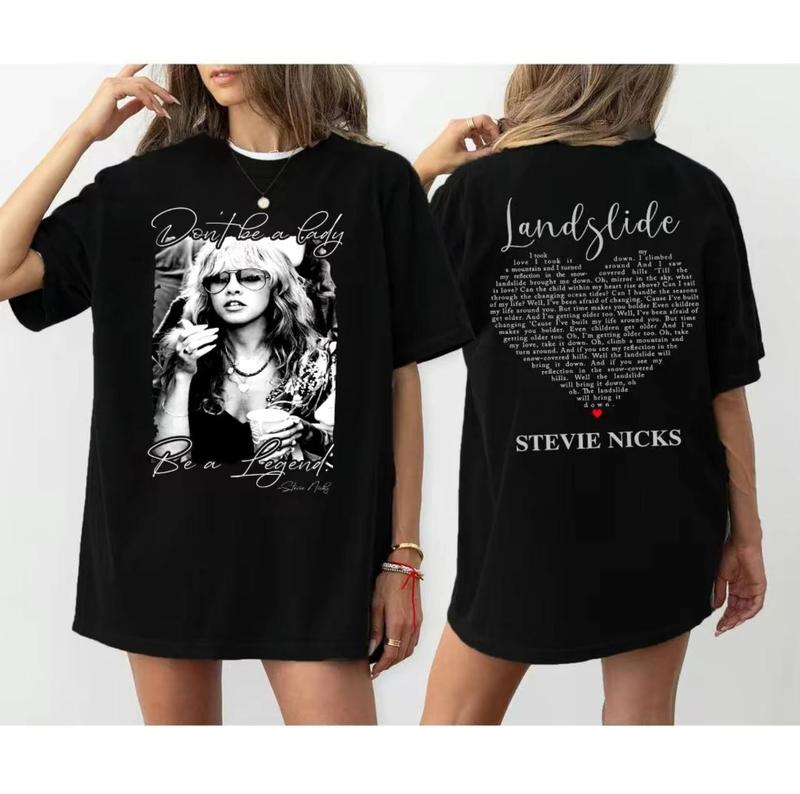 Stevie Nicks Landslide 2 Sides Shirt Sweatshirt Hoodie, Stevie Nicks Shirt, Stevie Nicks Sweatshirt Shirt, Gift For Fan